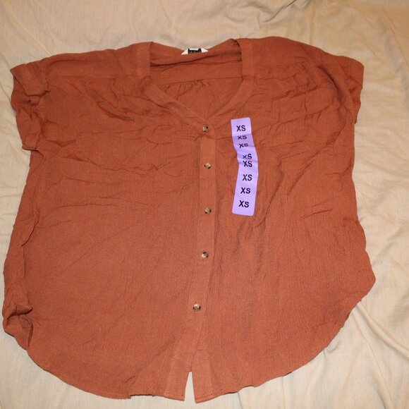 Orvis classic collection women's brown button up shirt Size XS - Picture 2 of 4